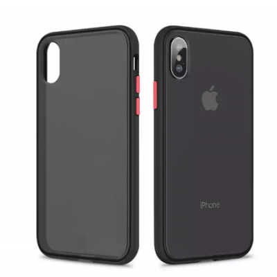 Matte Semi Transparent Full Protection Smooth Touch Grip Cover for iPhone Xs Max